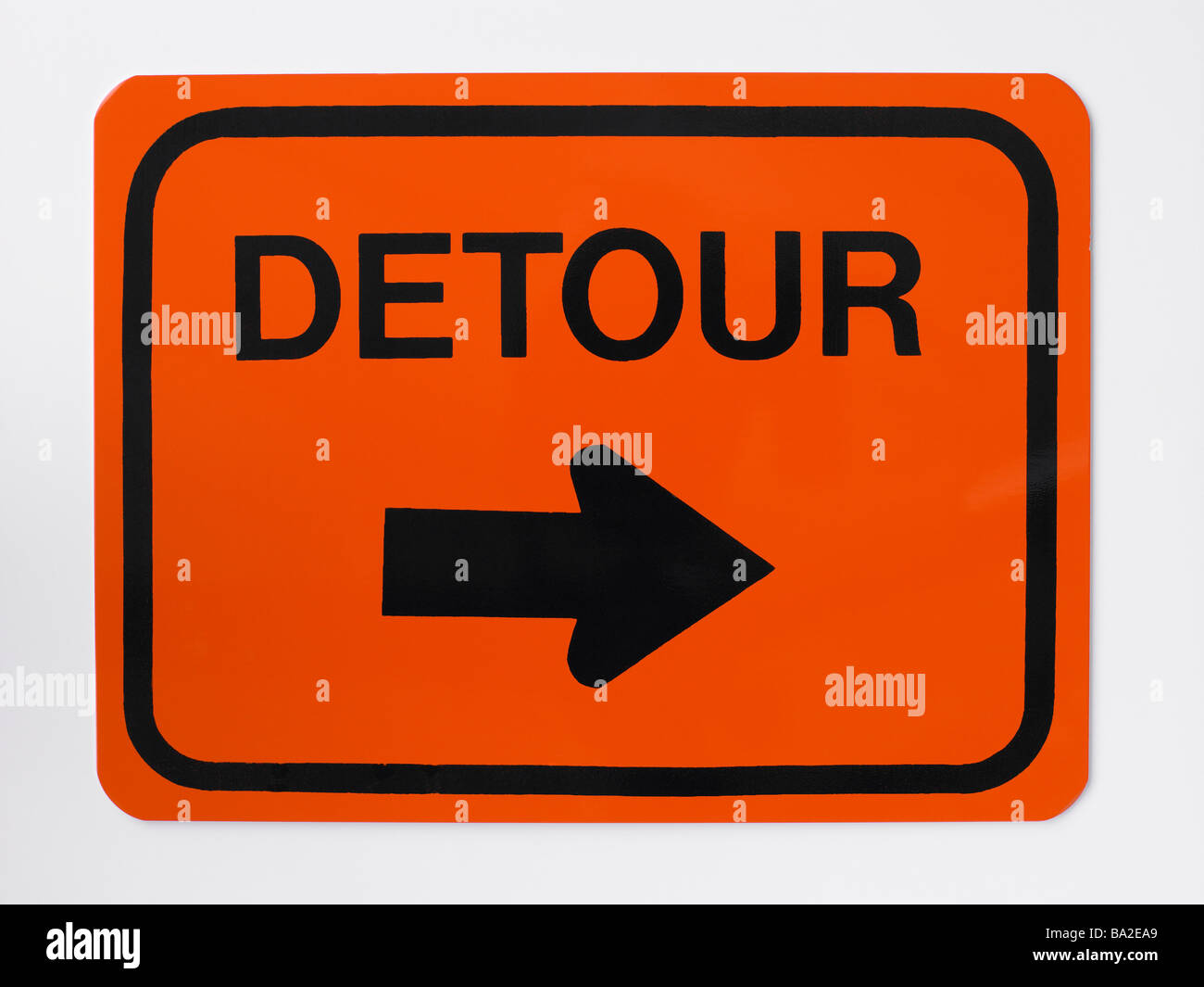 Detour Road Sign Stock Photo