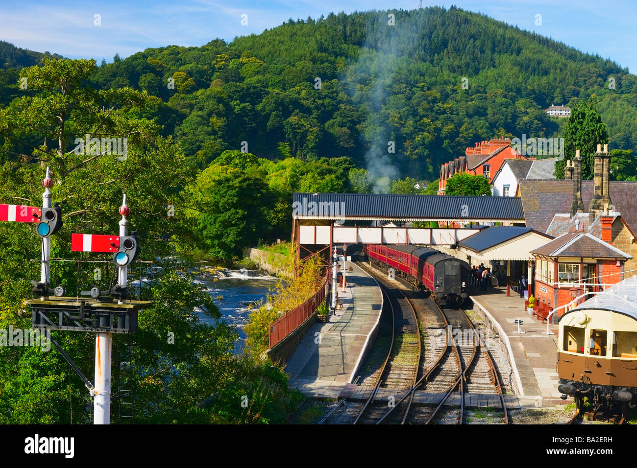 Llangollen Railway Station Llangollen Denbighshire North Wales Stock