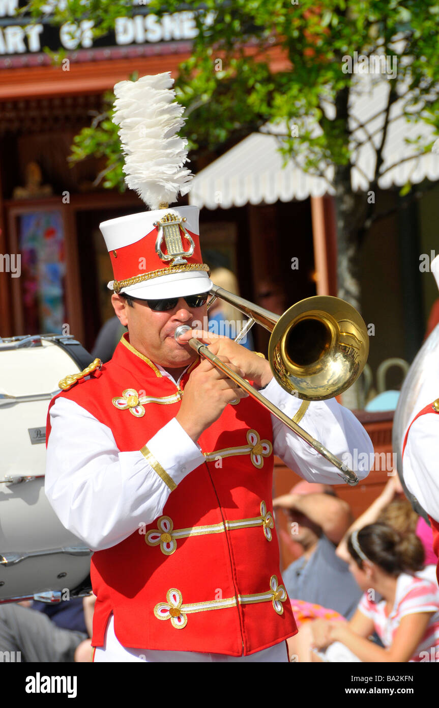 Trombone player in band in hires stock photography and images Alamy