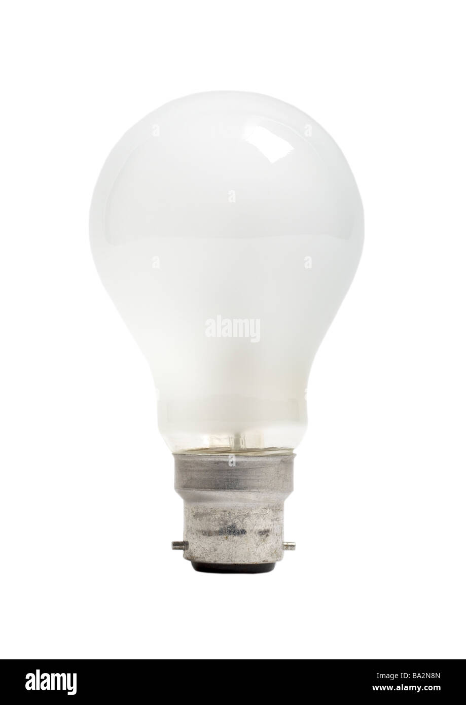 Light bulb on white background Stock Photo