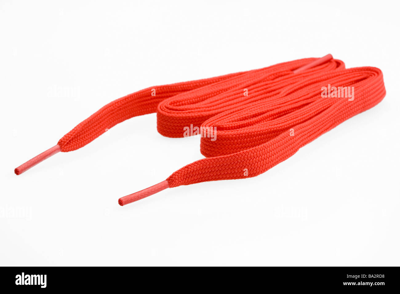 Red laces Stock Photo