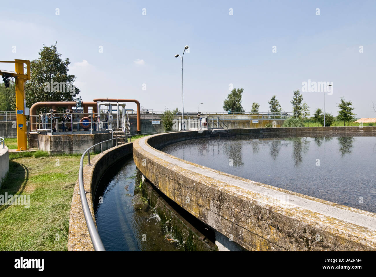 Settling tanks water purification facility operated by Olgiate Olona