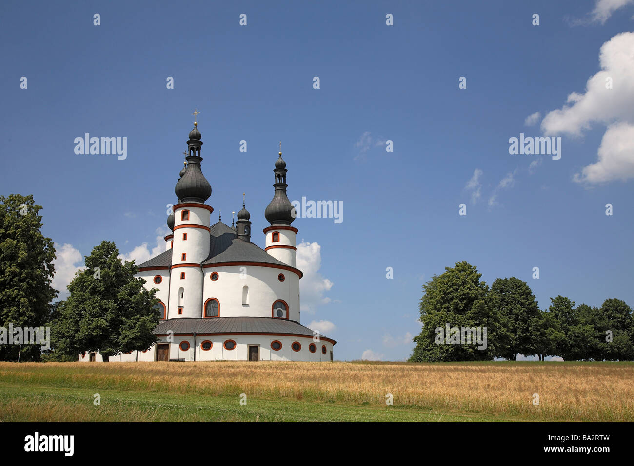 The pilgrimchurch of Kappl near Waldsassen Upper Palatinate Bavaria Germany Stock Photo