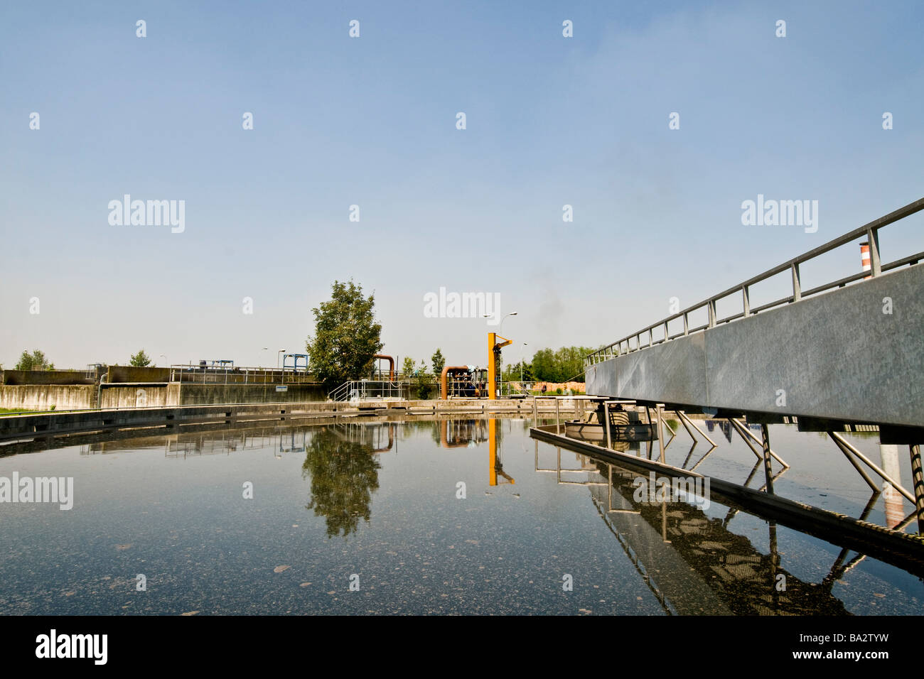 Settling tanks water purification facility operated by Olgiate Olona