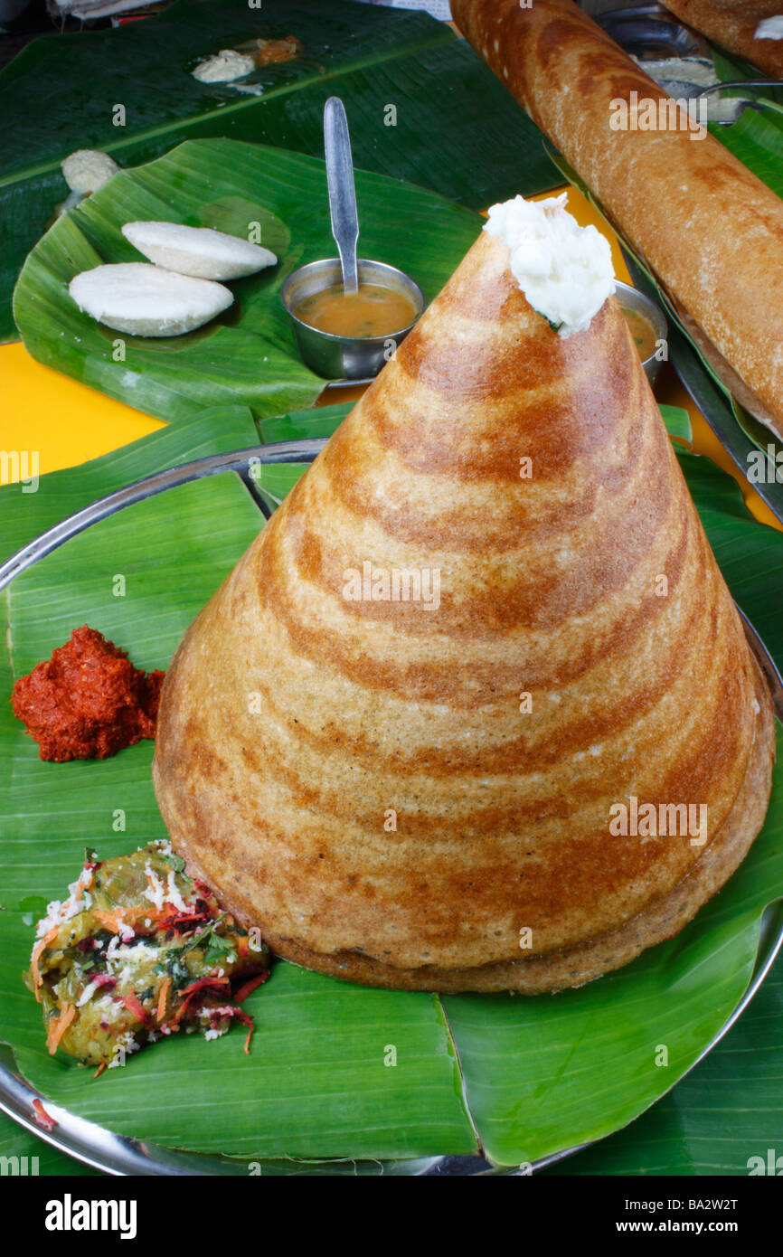 Ghee Roast Dosa is a healthy pancake from south India Stock Photo Alamy