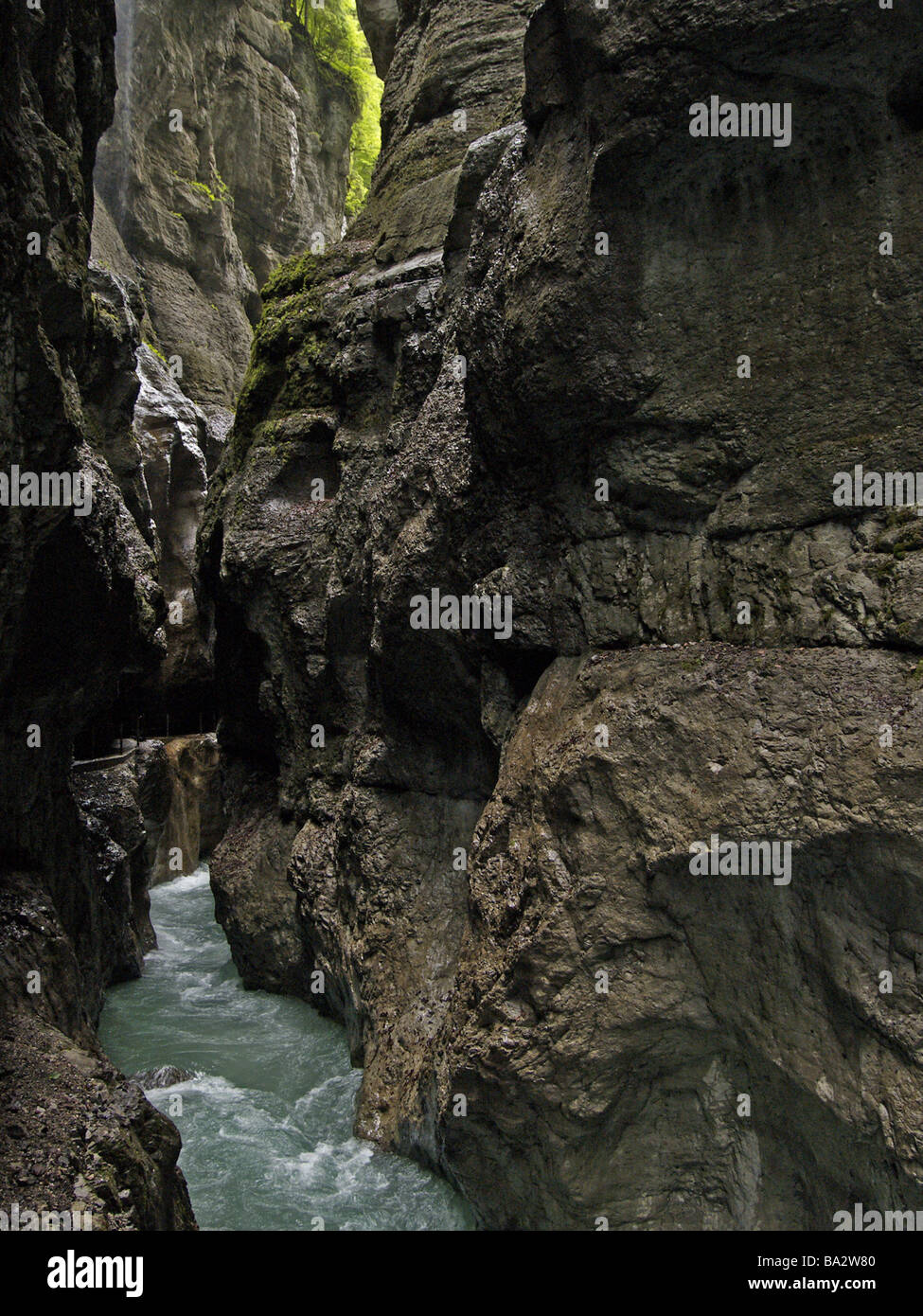 European Ravines Germany Bavaria Garmisch-Partenkirchen part-after-ravine Europe waiter ...