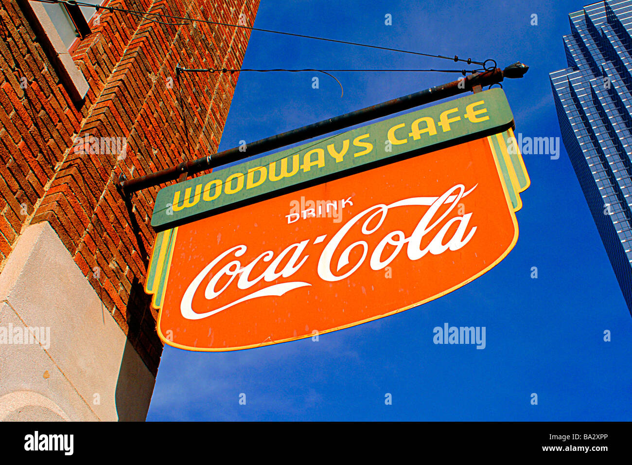 Retail restaurant sign in urban setting Stock Photo Alamy