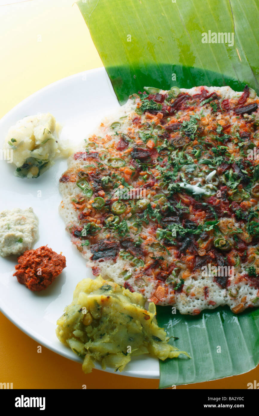 Vegetable Dosa is a pancake from South Indian Cuisine Stock Photo - Alamy