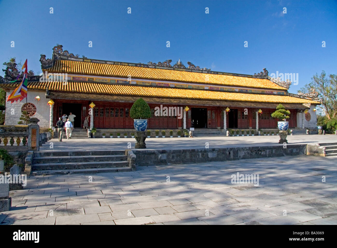 Thai Hoa Temple at the Imperial Citadel of Hue Vietnam Stock Photo