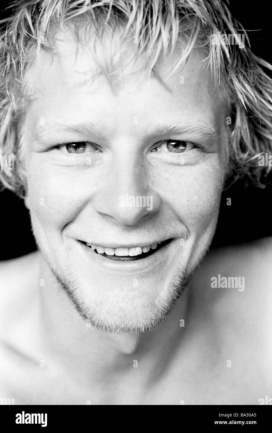 Climbers Hugo Hermansen portrait s/w broached personality-rights series ...