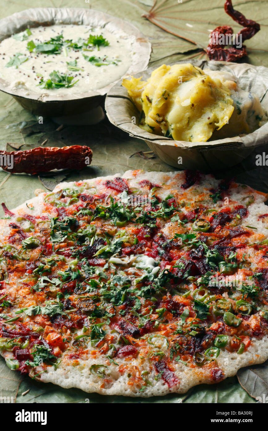 Vegetable Dosa is a pancake from South Indian Cuisine Stock Photo - Alamy