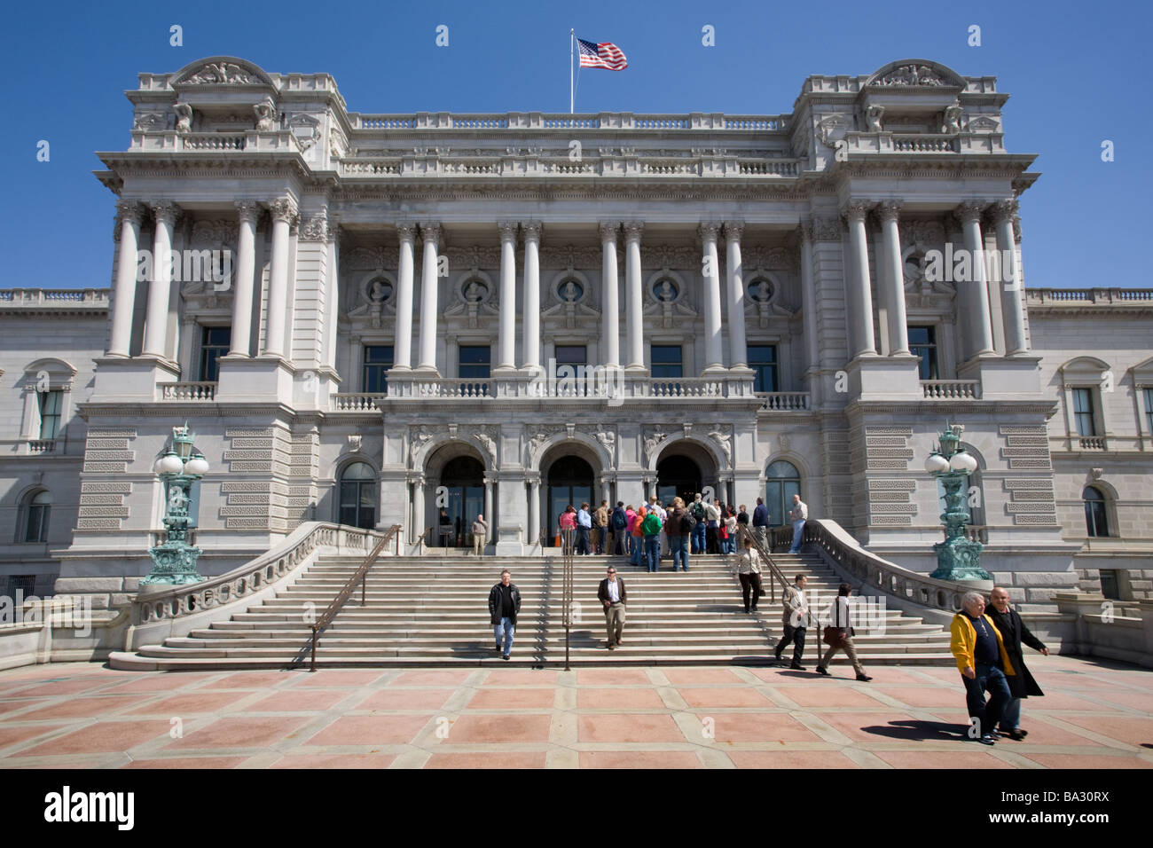 Library of Congress is largest library in world, Washington DC, District of Columbia Stock Photo