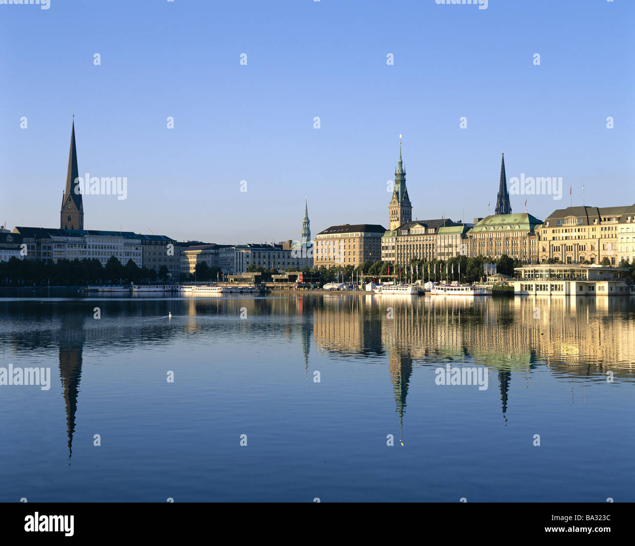 Landing stage on alster hi-res stock photography and images - Alamy