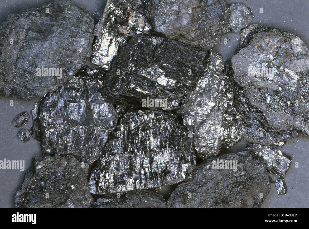 Stone-coal coal sediment-rock black gold fossil fuel energy heat tramp-generation raw material energy-production mineral-coal Stock Photo
