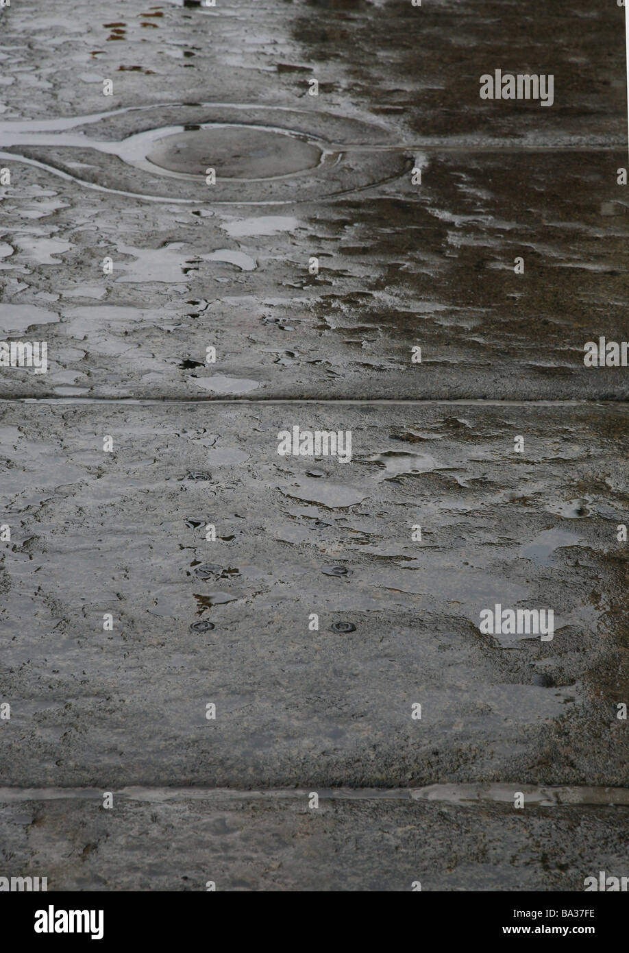Sidewalk puddles detail s/w weathers rainy weather weather wet