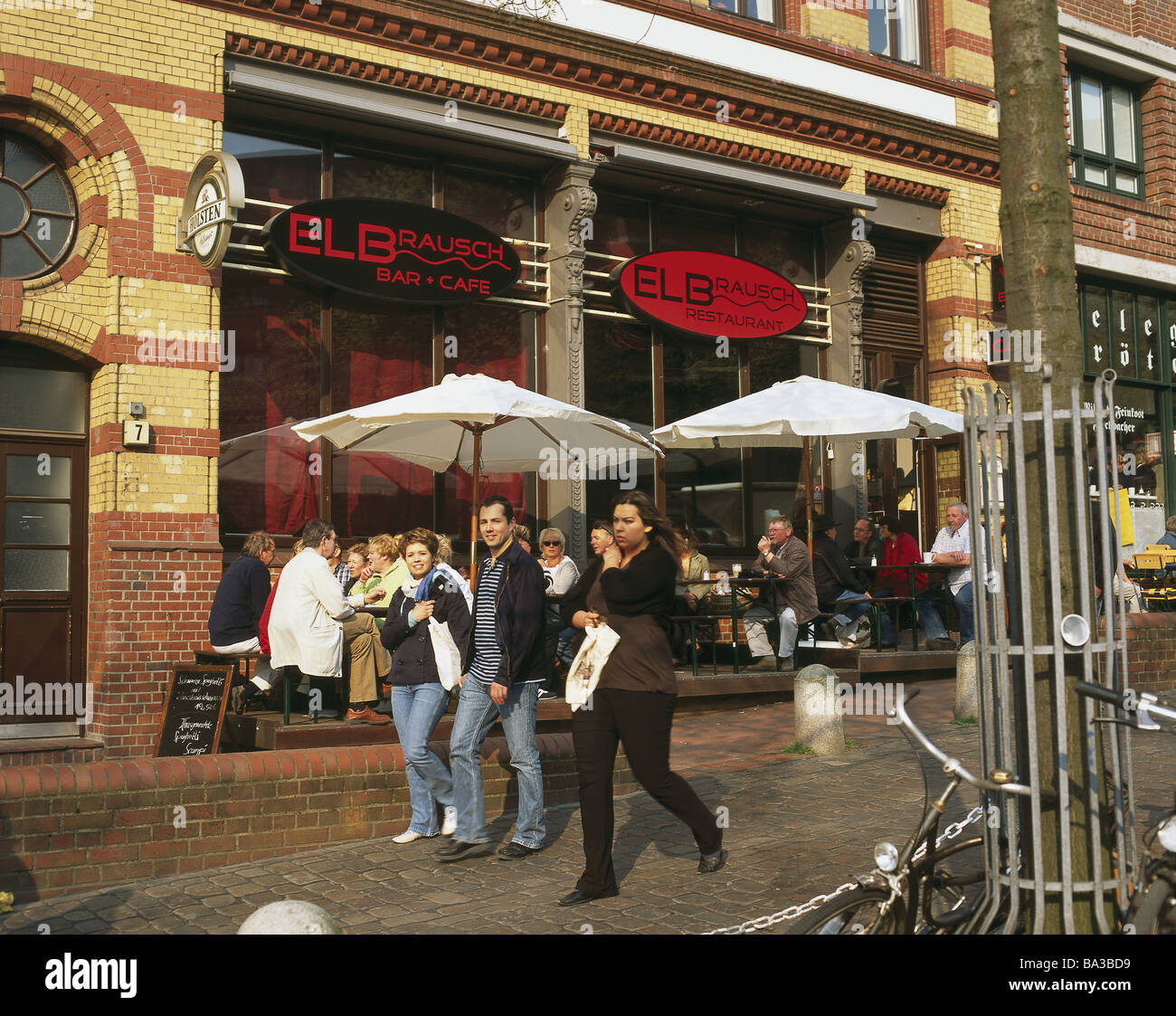 Germany Hamburg district Altona fishmarket restaurant "Elbrausch