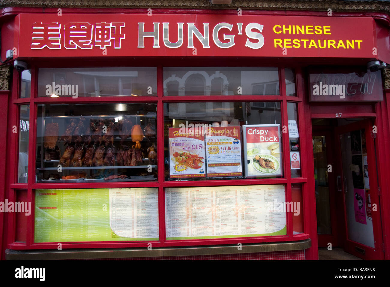 Chinese restaurant signs chinatown london hires stock photography and
