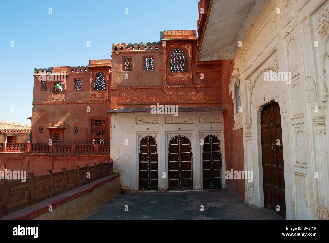 View from Southside of Junagarh Fort, Bikaner  Rajasthan State, India. Stock Photo