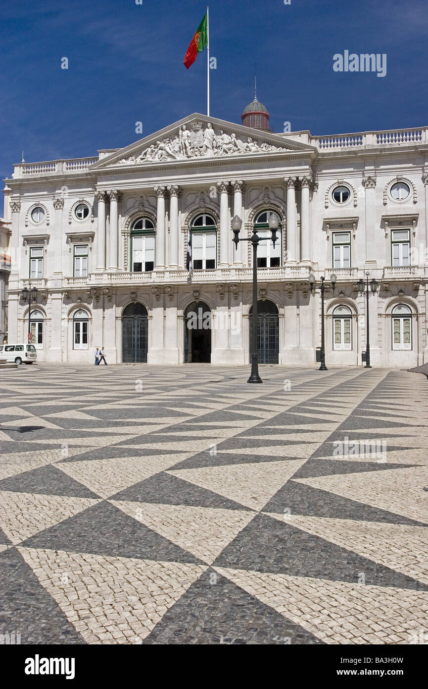 Portugal Lisbon town hall town hallplace cobblestones patterns series