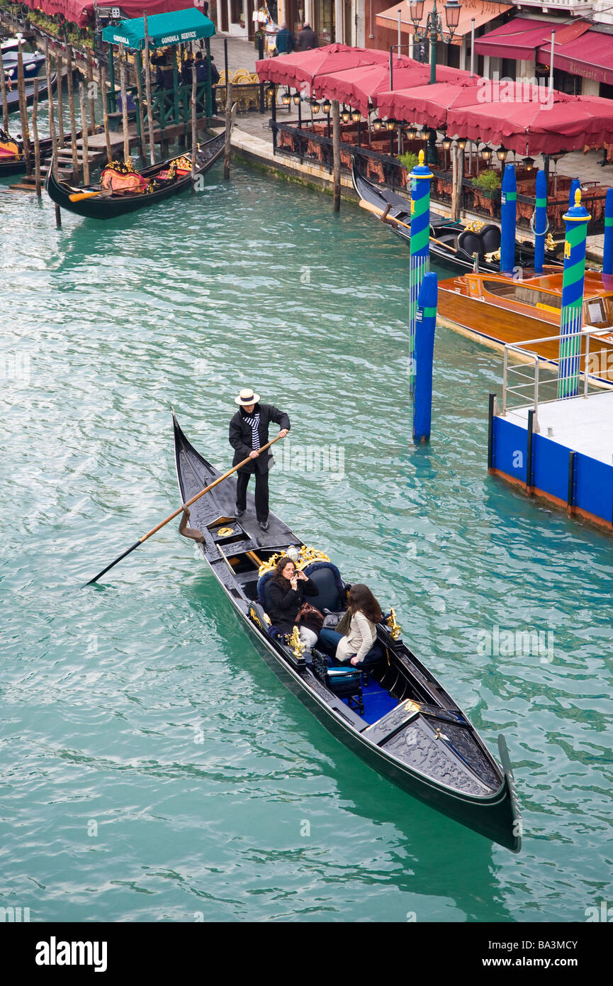 Gondola. Canal Grande. Venice. Italy. Stock Photo