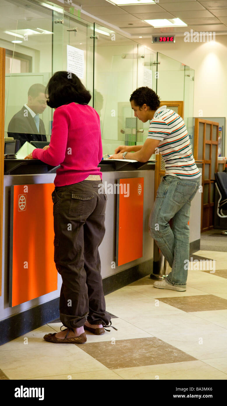 Inside bank customers hi-res stock photography and images - Alamy