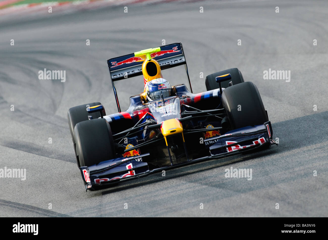 Sebastian VETTEL in the Red Bull RB5 race car during Formula One ...