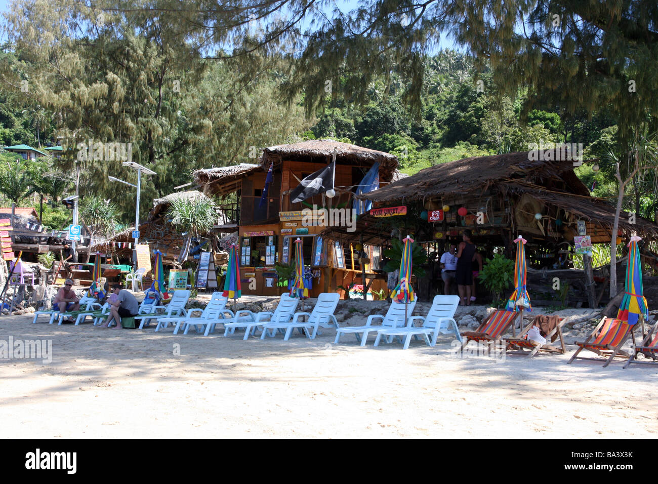 beach bar on koh phi phi thailand Stock Photo Alamy