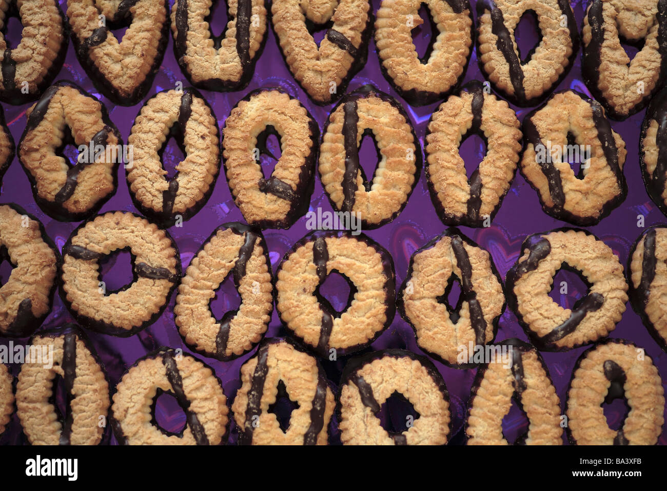 Coffee-pastries chocolate-cookies cookies pastries small-pastries forecastle-merchandise sweet high-calorie symbol eats eats Stock Photo