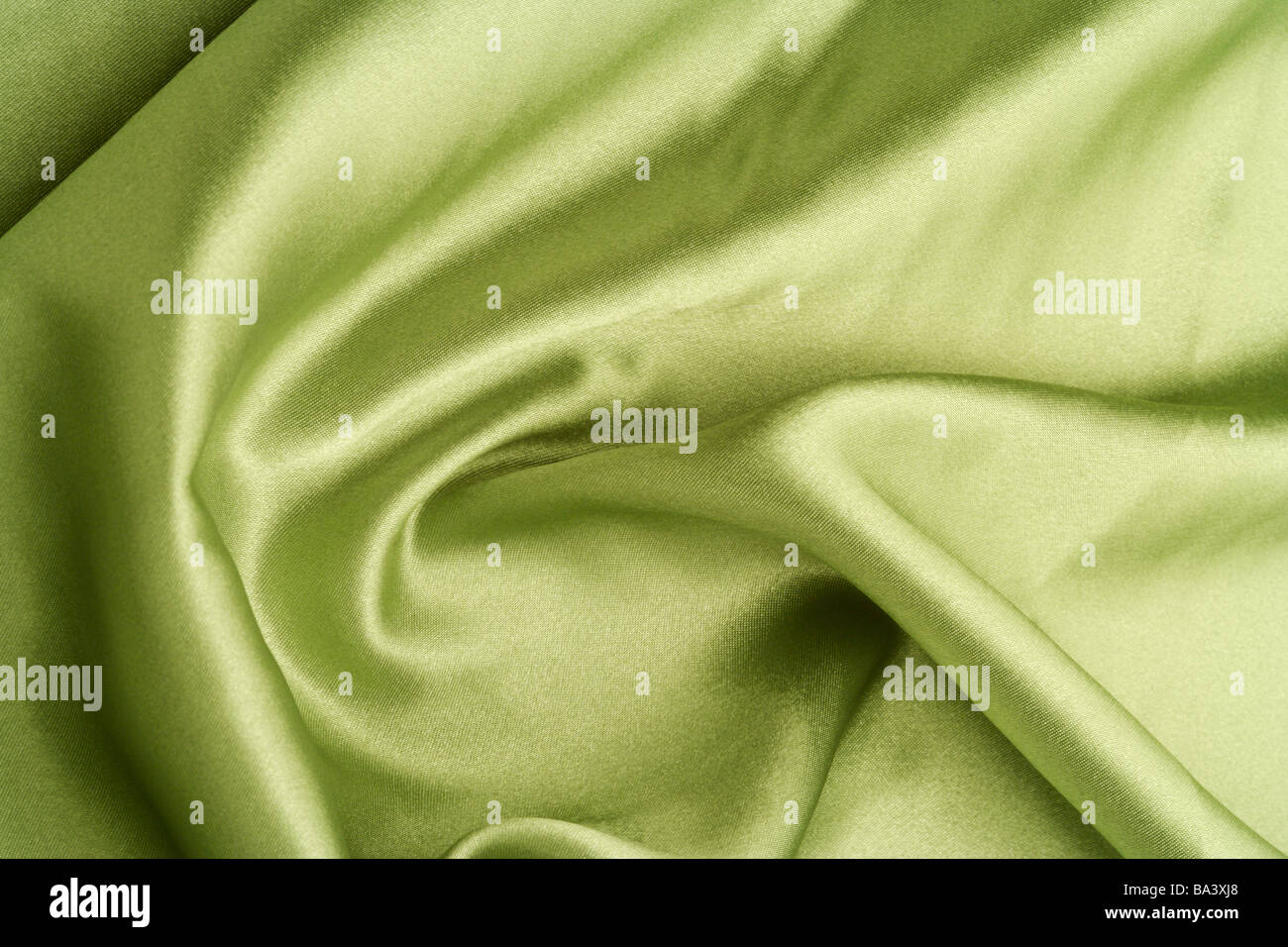 Green silk Stock Photo