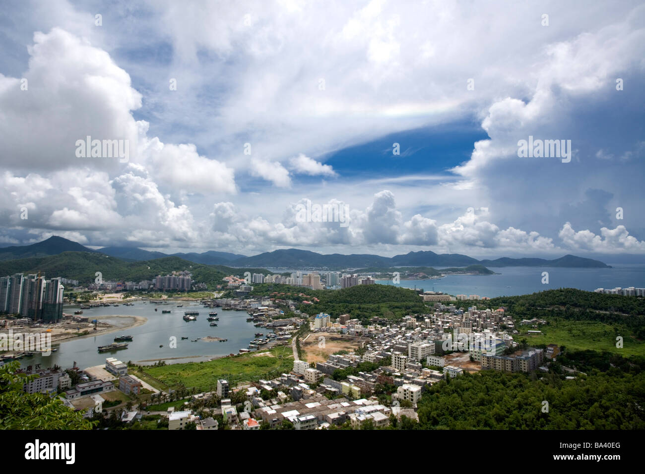 Asia China Hainan Island Sanya Cityscape Stock Photo - Alamy