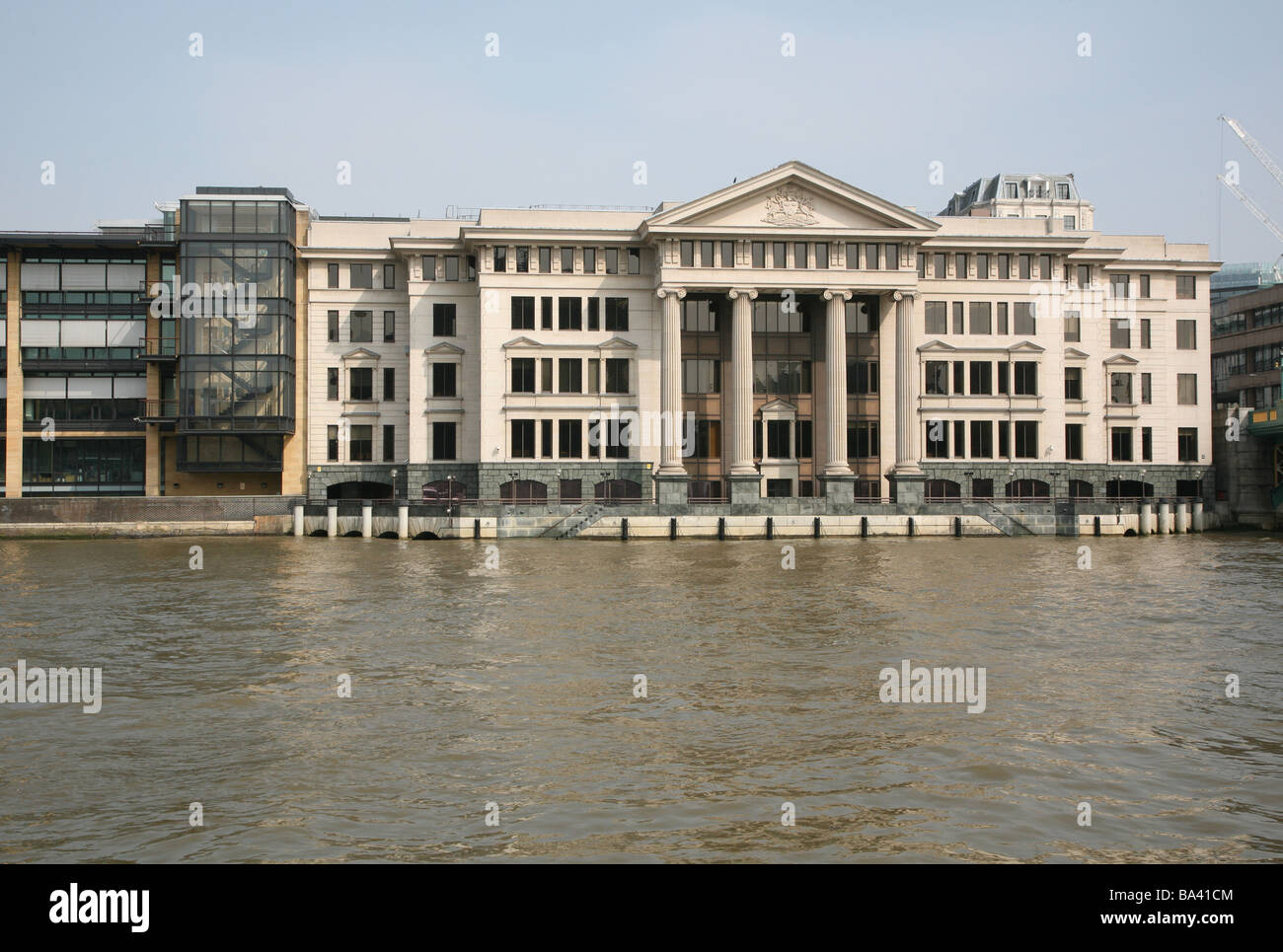 Vintners Place on River Thames, London Stock Photo