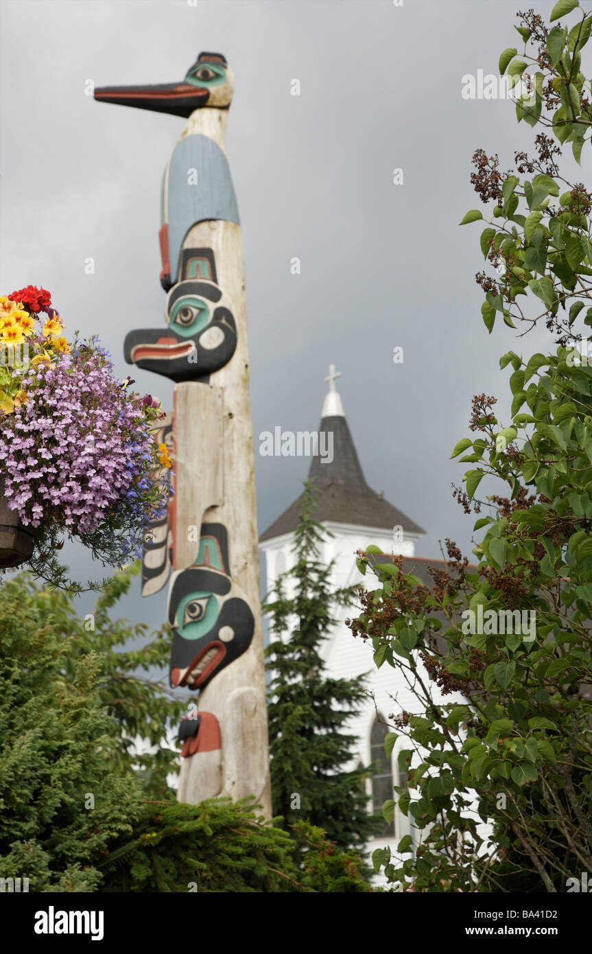 Alaska totem pole in ketchikan hi-res stock photography and images - Alamy