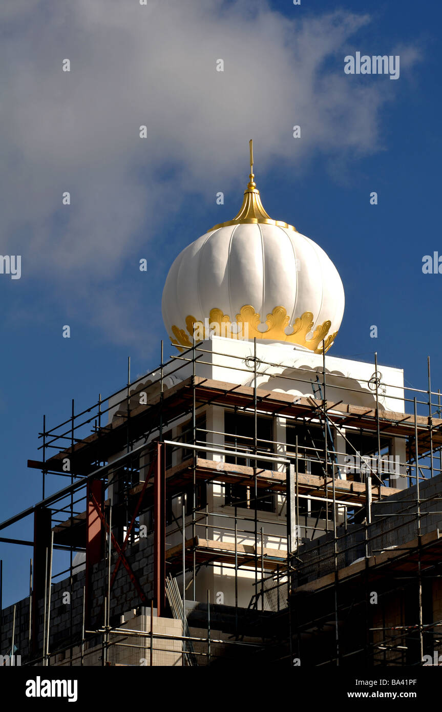 Gurdwara construction, Leamington Spa, Warwickshire, England, UK Stock