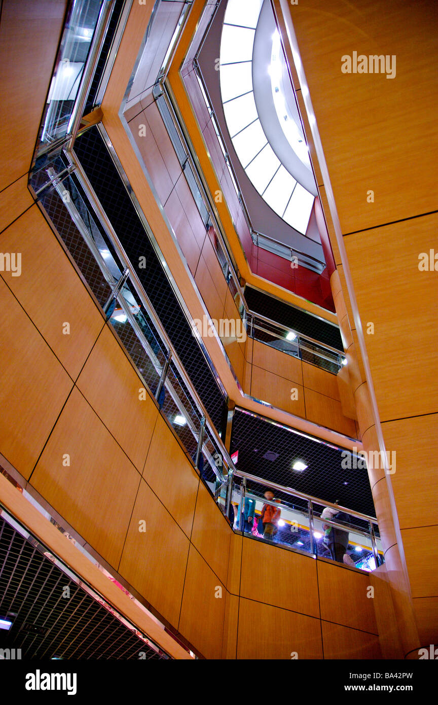 shopping mall looking up from lobby BA42PW