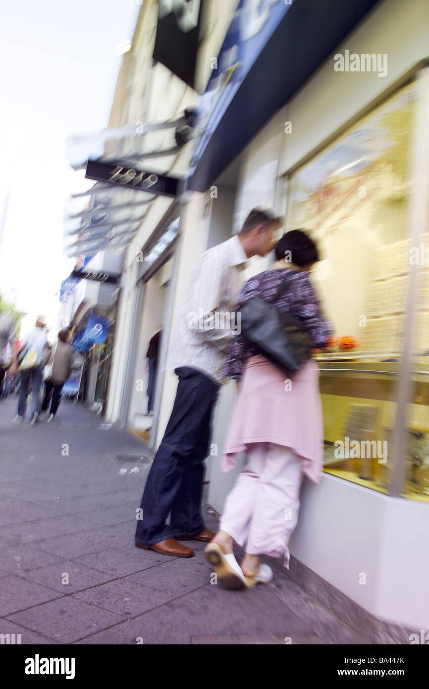 Business man woman walk outside hi-res stock photography and images - Alamy