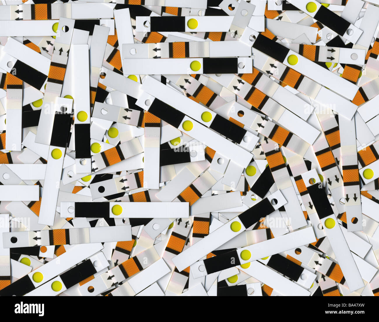 Unused test strips for the analysis of blood glucose Stock Photo Alamy