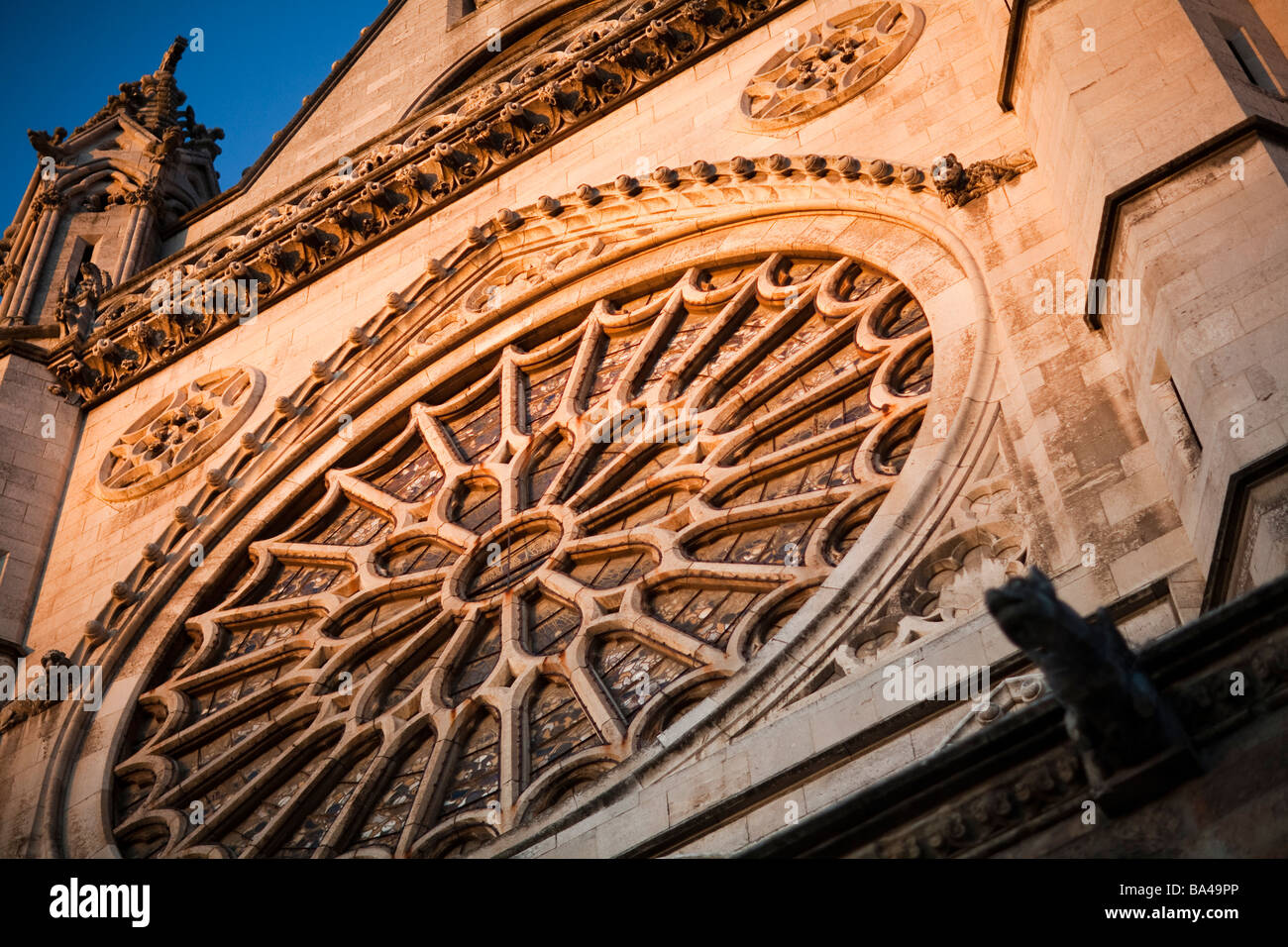 Detail of the western facade of the Gothic Cathedral town of Leon