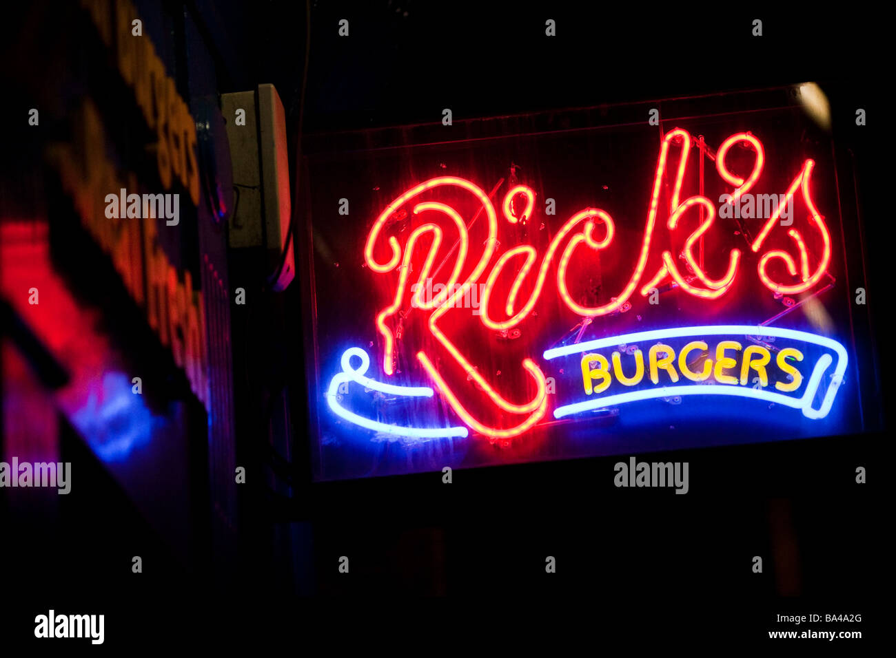 Neon sign Dublin Ireland Stock Photo Alamy