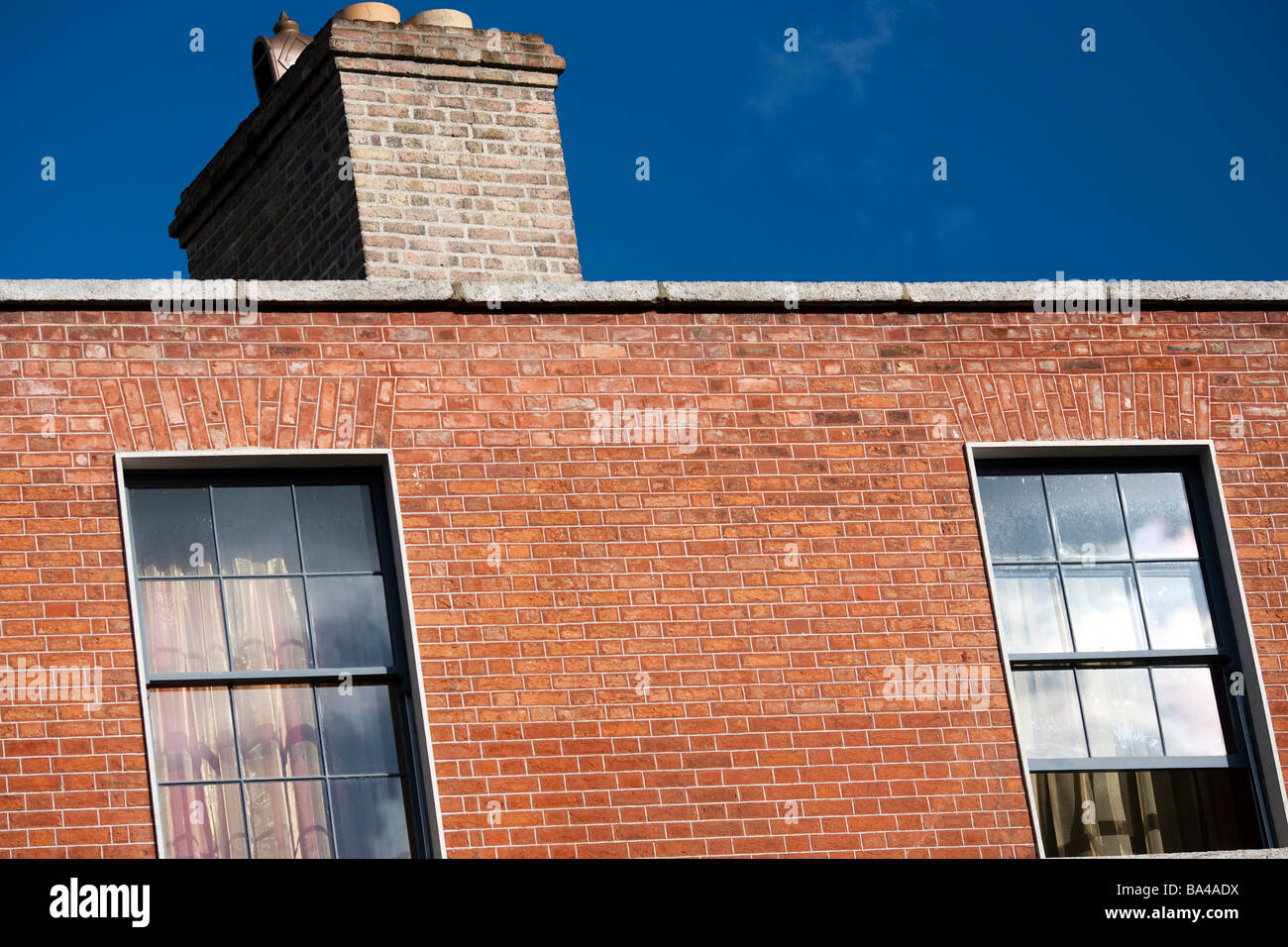 Typical red brick house Pearse street Dublin Ireland Stock Photo Alamy