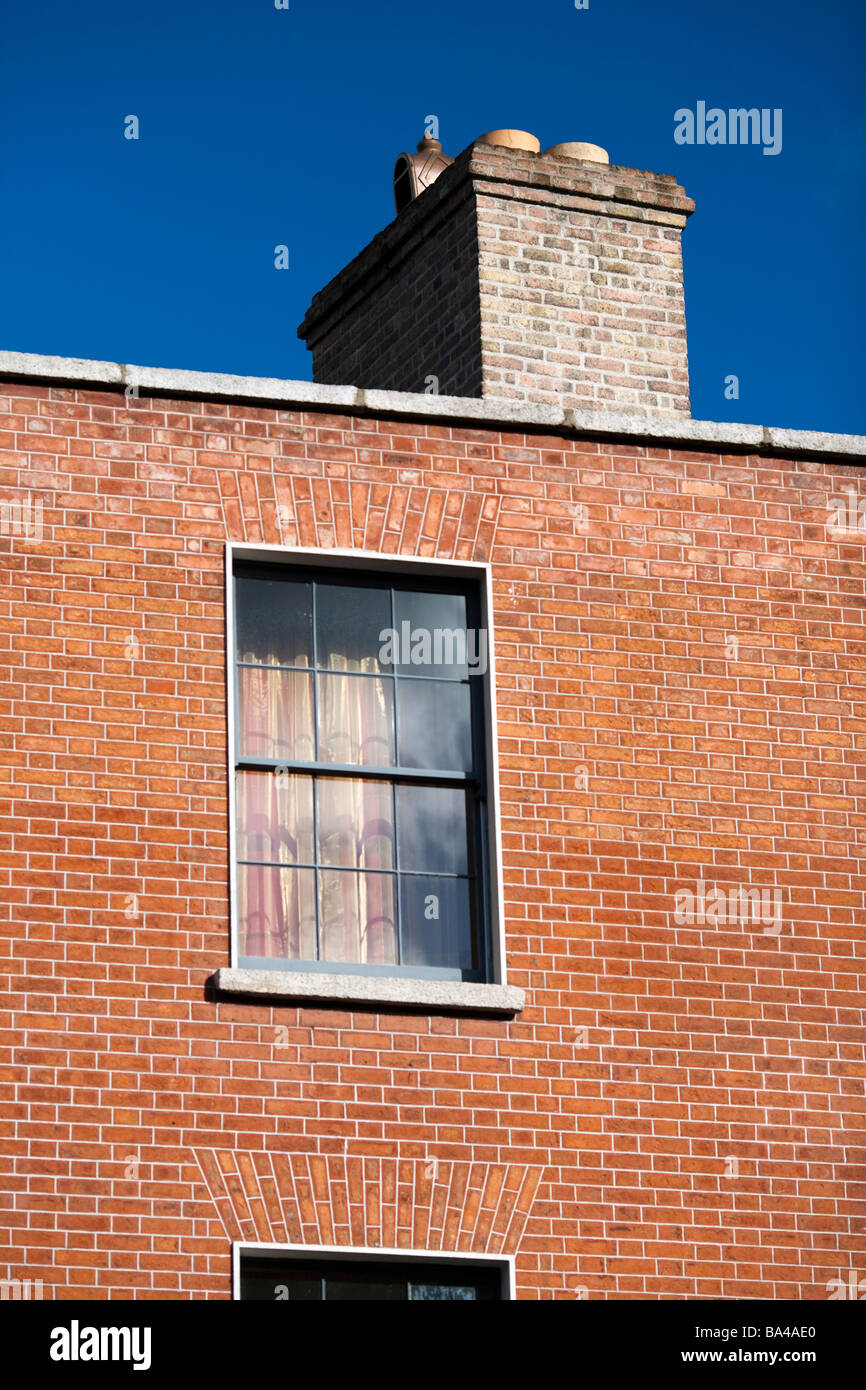 Typical red brick house Pearse street Dublin Ireland Stock Photo Alamy