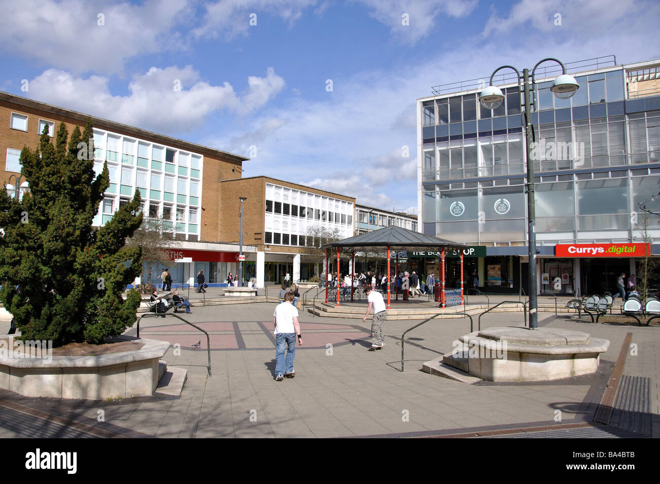 Queens Square, Crawley, West Sussex, England, United Kingdom Stock