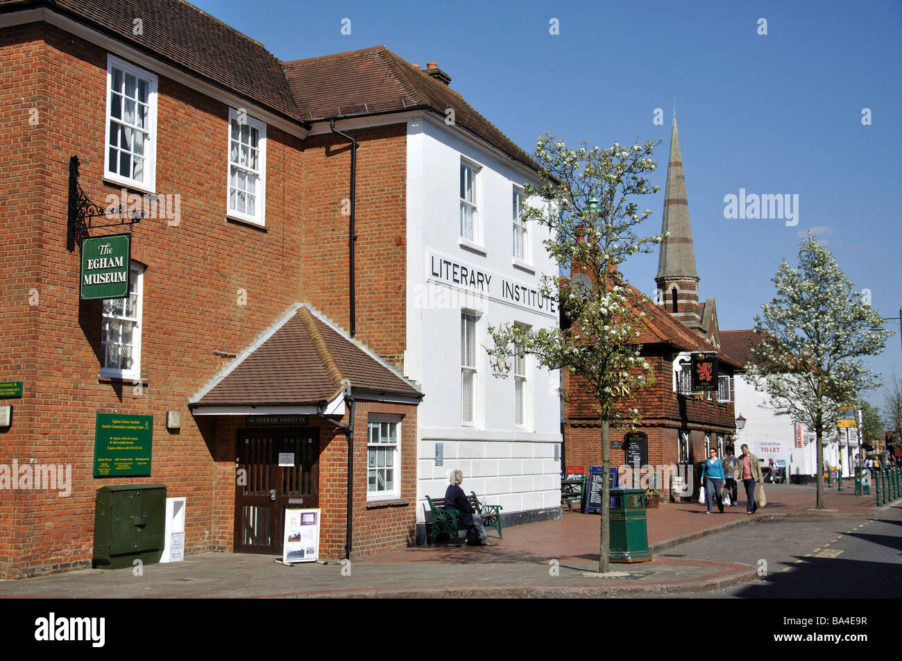 Egham High Street, Egham, Surrey, England, United Kingdom Stock Photo
