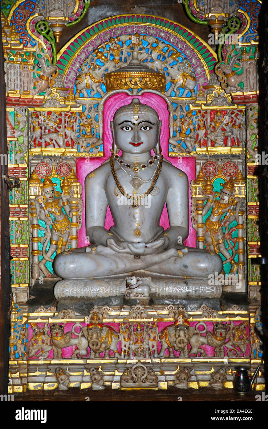 Jain Tirthankar Statue, Jain Mandir (Temple), Jaisalmer Fort, Rajasthan