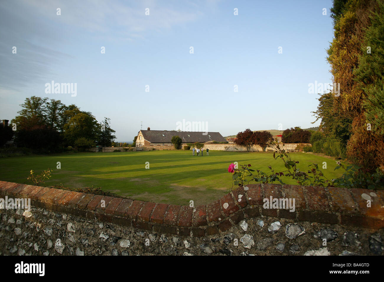 The Bowling Green at Lewes Castle, East Sussex, UK Stock Photo Alamy