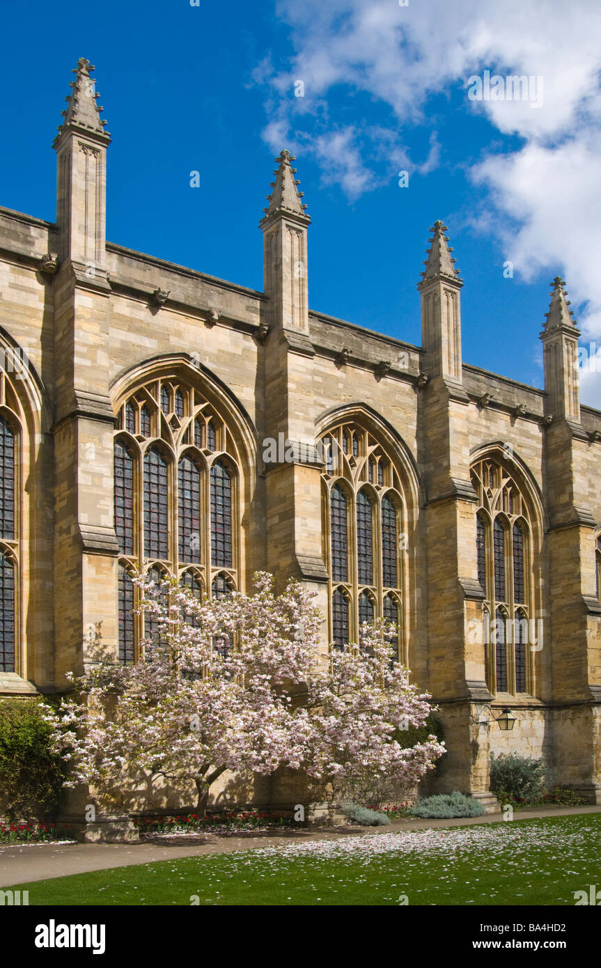 Oxford, England, UK. New College Chapel in the Front, or Great, Quadrangle Stock Photo