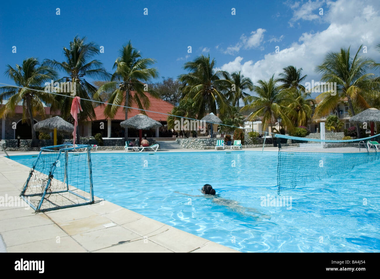 CUBA Parque Baconao Holiday resort pool March 2009 Stock Photo