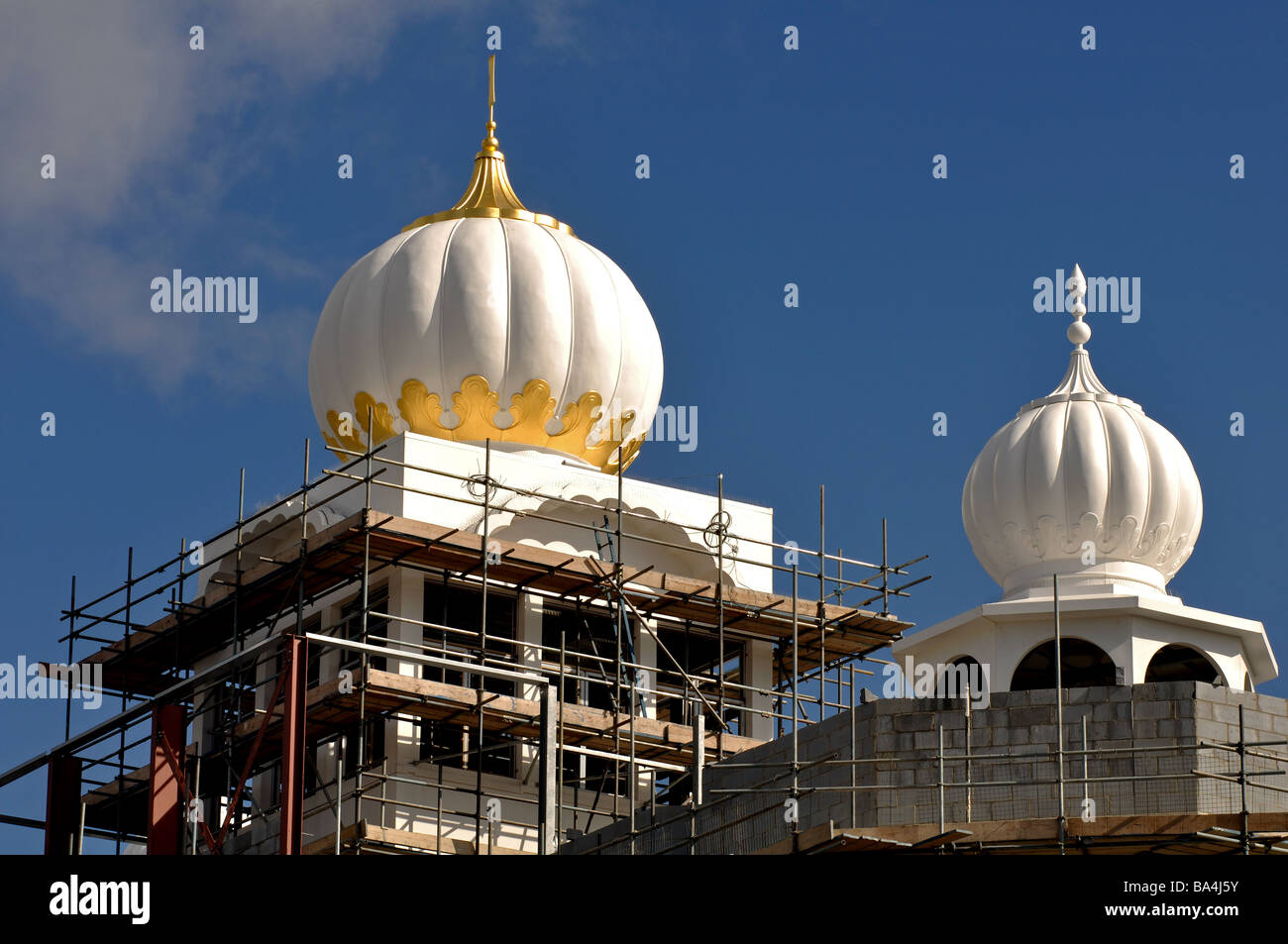 Gurdwara construction, Leamington Spa, Warwickshire, UK Stock Photo Alamy