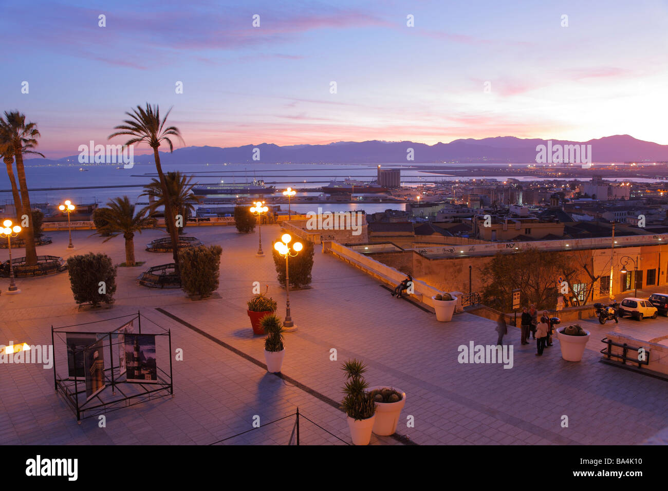 Bastione San Remy, Cagliare, Sardinia, Italy Stock Photo