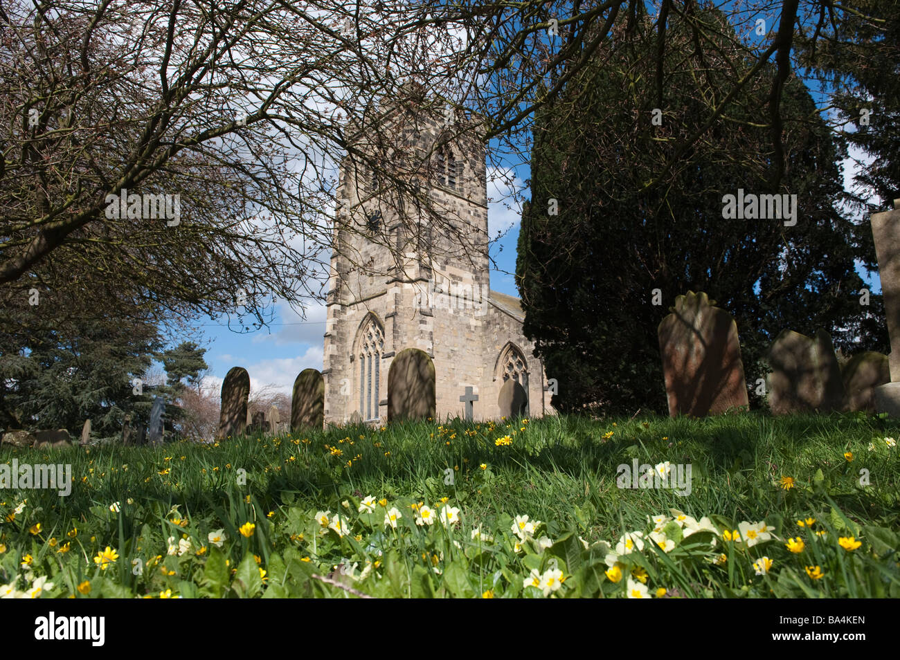 'St Andrew's' Church, Bainton, 'East Riding', Yorkshire, England, 'Great Britain' 'United Kingdom' Stock Photo