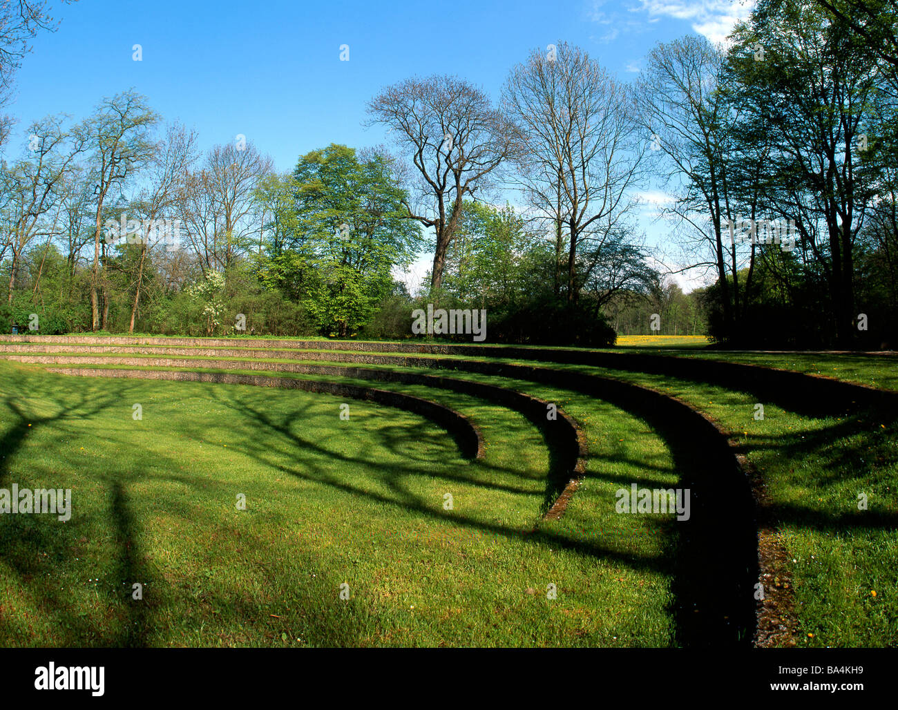 Amphitheatre English Garden Munich Bavaria Germany Stock Photo Alamy